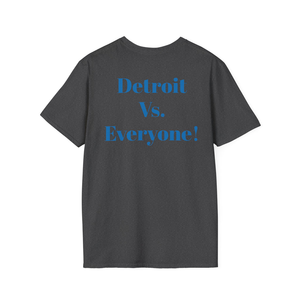 Detroit -Detroit Vs. Everyone- Lions Fan T-Shirt - Lion Mascot