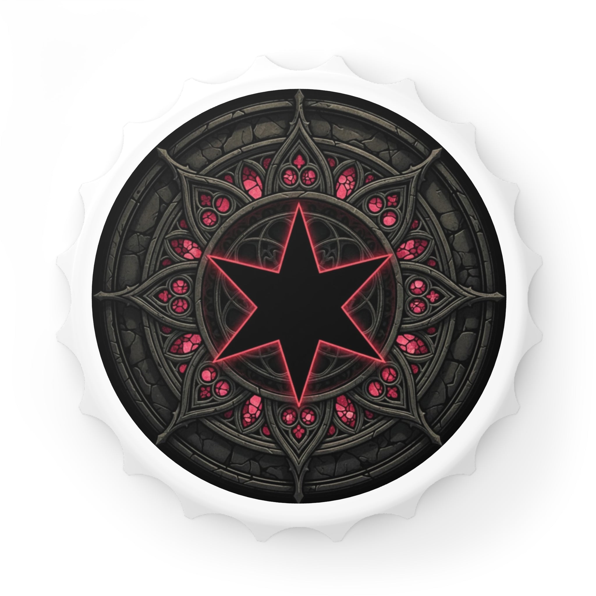 Black Mana Bottle Opener – Magic the Gathering Inspired | MTG Gift | Dark Fantasy Gamer Bar Tool | Tabletop RPG Accessory