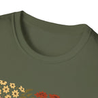 Fall Garden Pumpkin Floral Shirt
