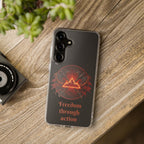Red Mana Magic The Gathering Inspired Design - Impact-Resistant Phone Case