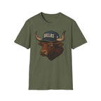 Dallas -Americas Team- T-Shirt - Longhorn Mascot-  Sports Fans