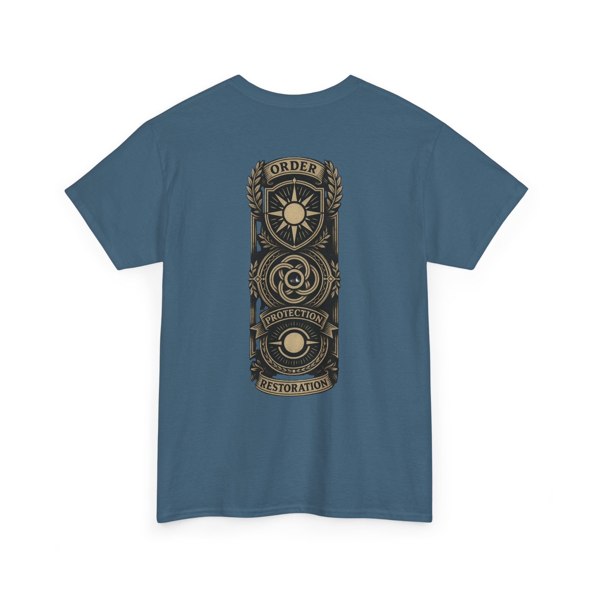 MTG White Mana Emblem T-Shirt — Order • Protection • Restoration