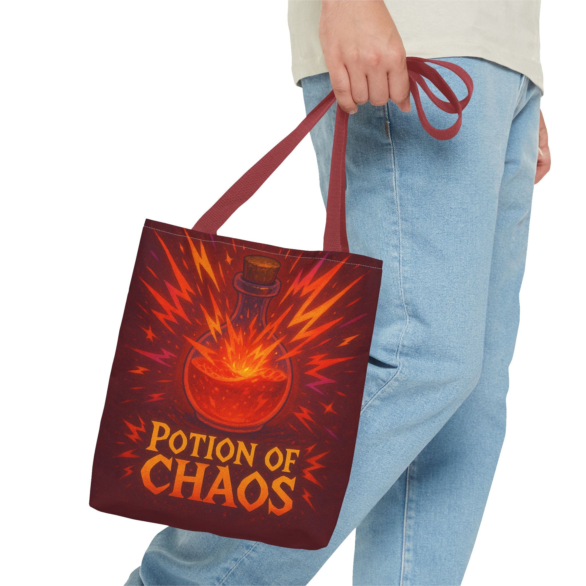 Chaos Potion Tote Bag: D&D Inspired Bag | RPG Gamer Tote | Dungeon and Dragons Gift | Fantasy Magic Potion Tote Witch Decor