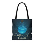 Potion of Calm Tote Bag | D&D Inspired Bag | Fantasy RPG Gift | Witchy Aesthetic Eco Bag, Magical Gift for Relaxation,  Witchy Aesthetic