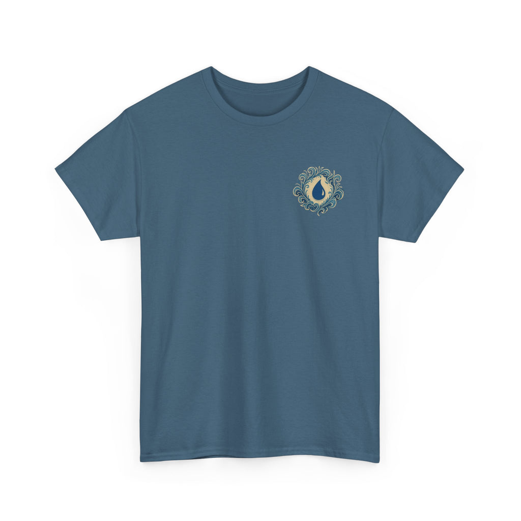 Blue Mana Emblem T-Shirt — Knowledge • Control • Foresight • Perfection