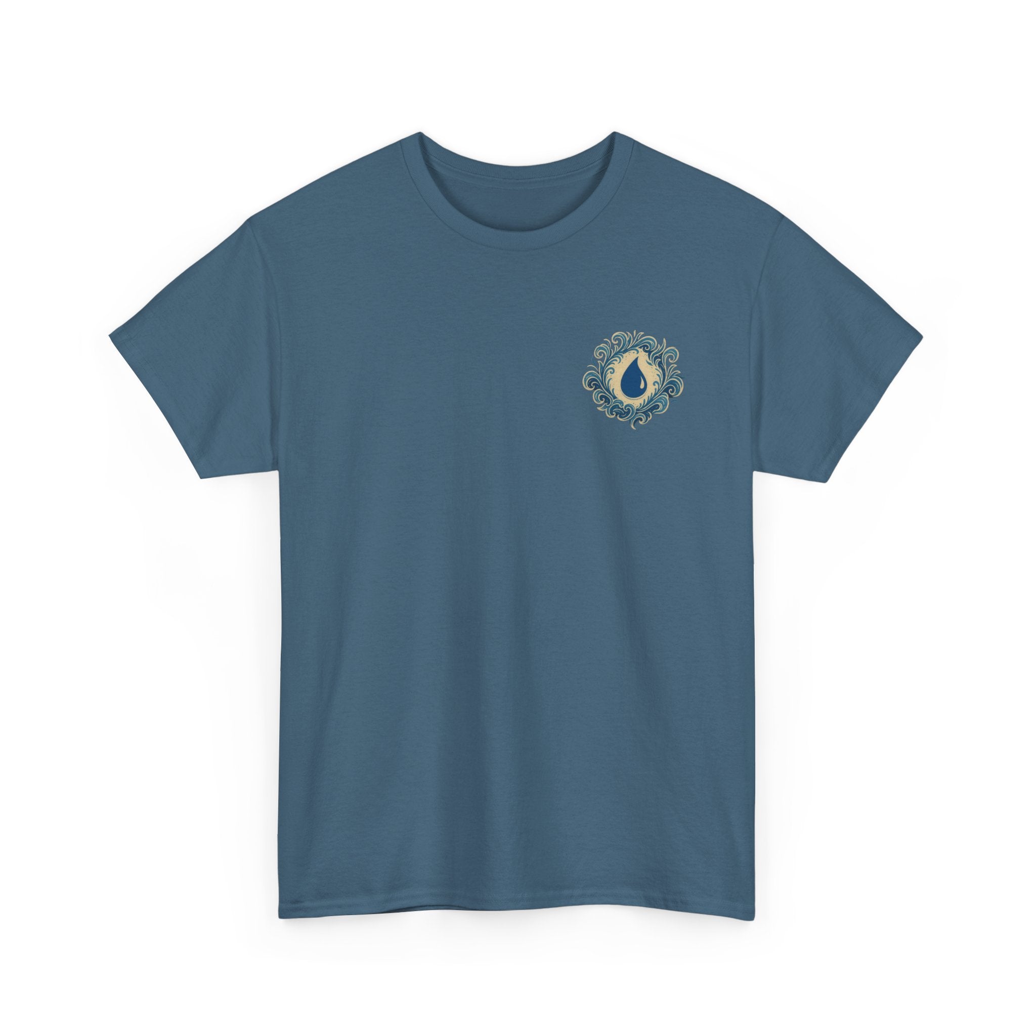 Blue Mana Emblem T-Shirt — Knowledge • Control • Foresight • Perfection