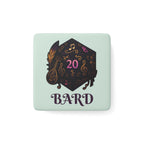 Bard D20 Porcelain Magnet — RPG Musician Gamer Gift