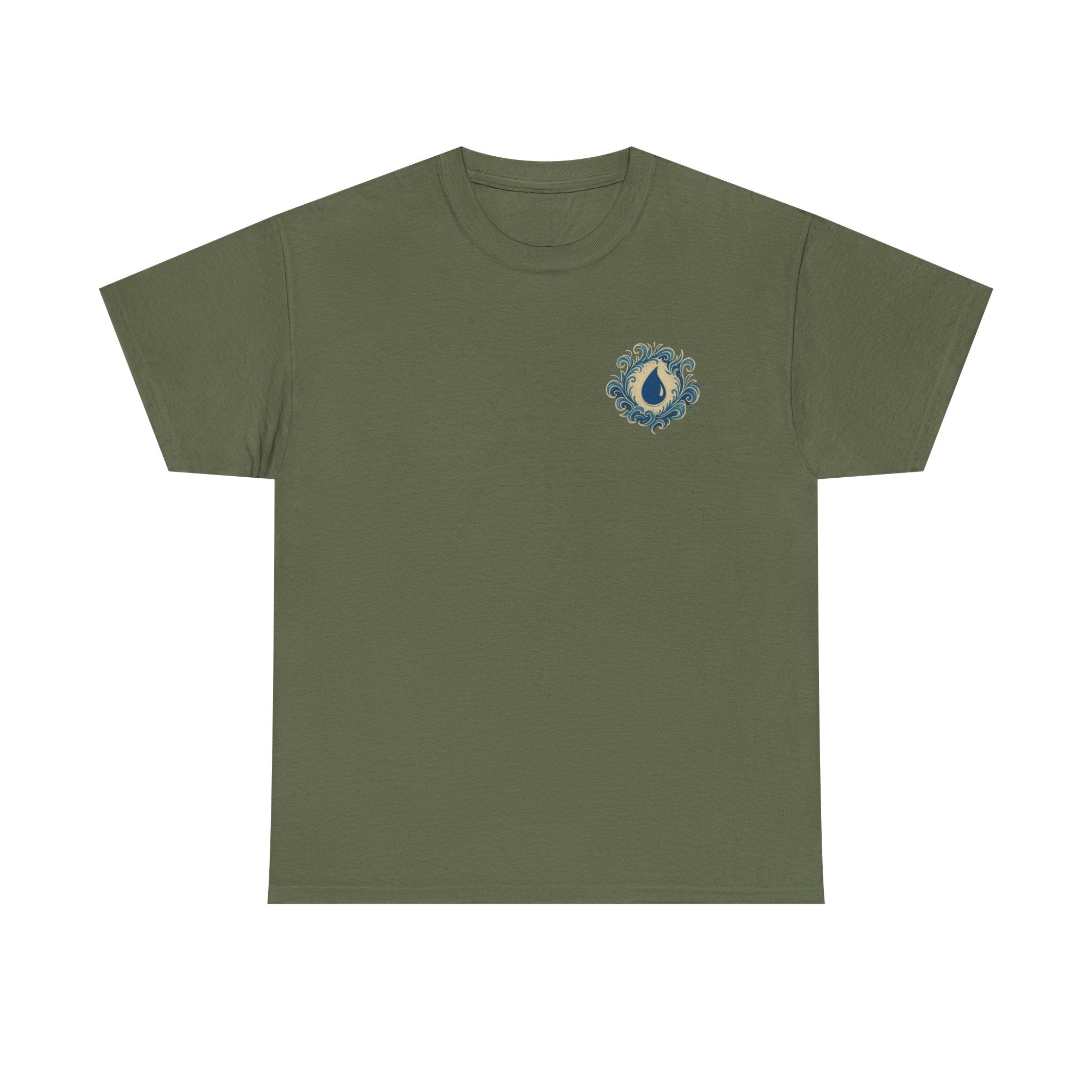 Blue Mana Emblem T-Shirt — Knowledge • Control • Foresight • Perfection