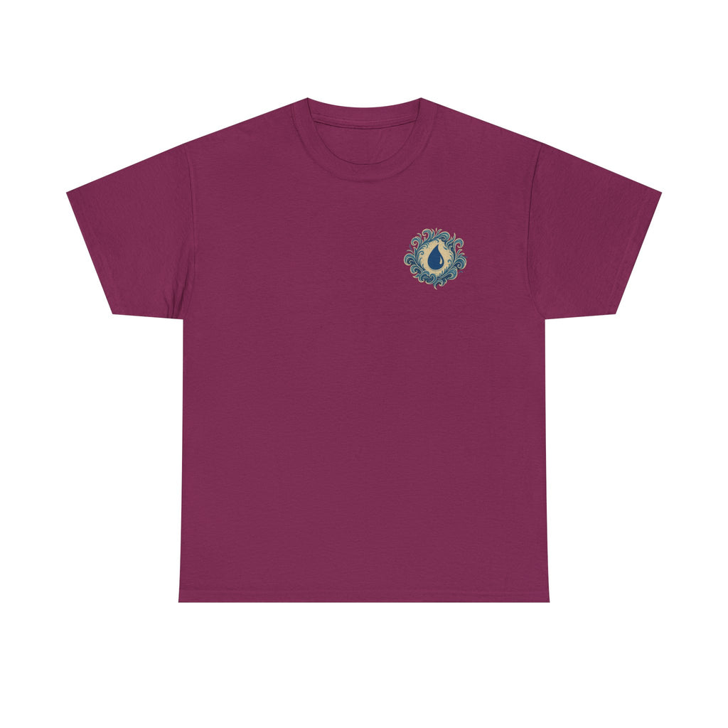 Blue Mana Emblem T-Shirt — Knowledge • Control • Foresight • Perfection