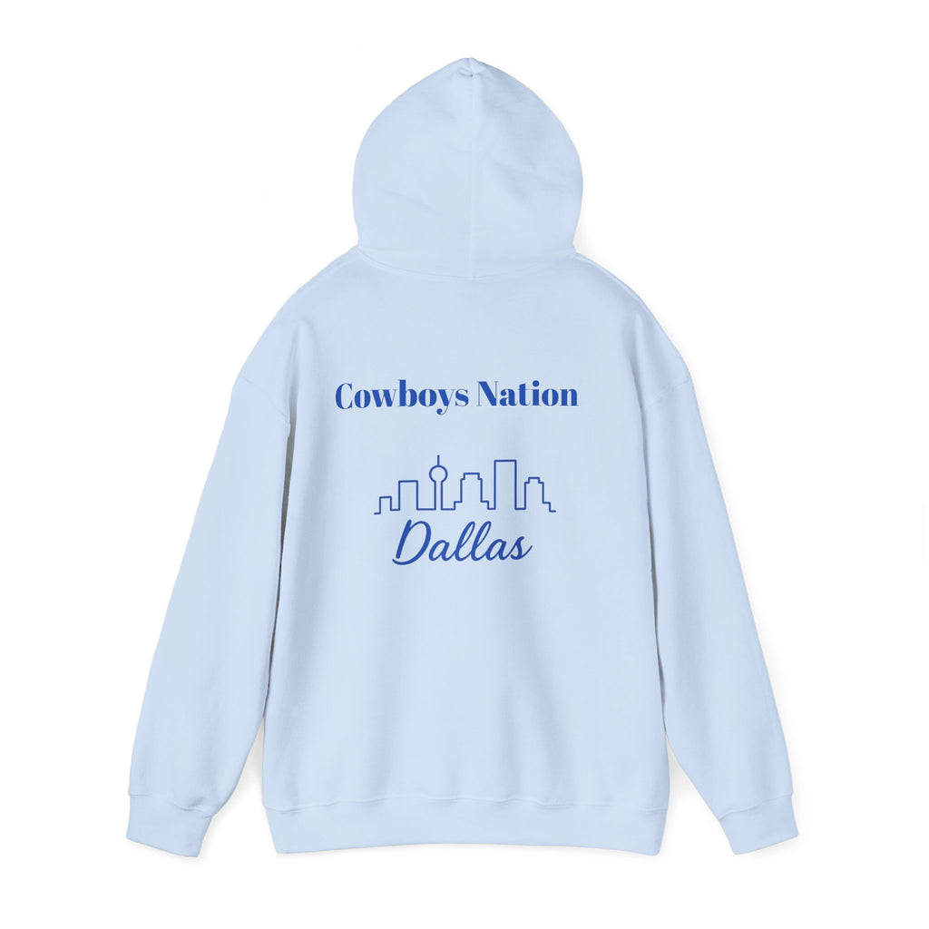 Dallas -Cowboy Nation!- Hoodie - Longhorn Mascot, Dallas Cowboys Nation Hoodie, Sports Fan Apparel, Game Day Outfit
