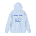 Dallas -Cowboy Nation!- Hoodie - Longhorn Mascot, Dallas Cowboys Nation Hoodie, Sports Fan Apparel, Game Day Outfit
