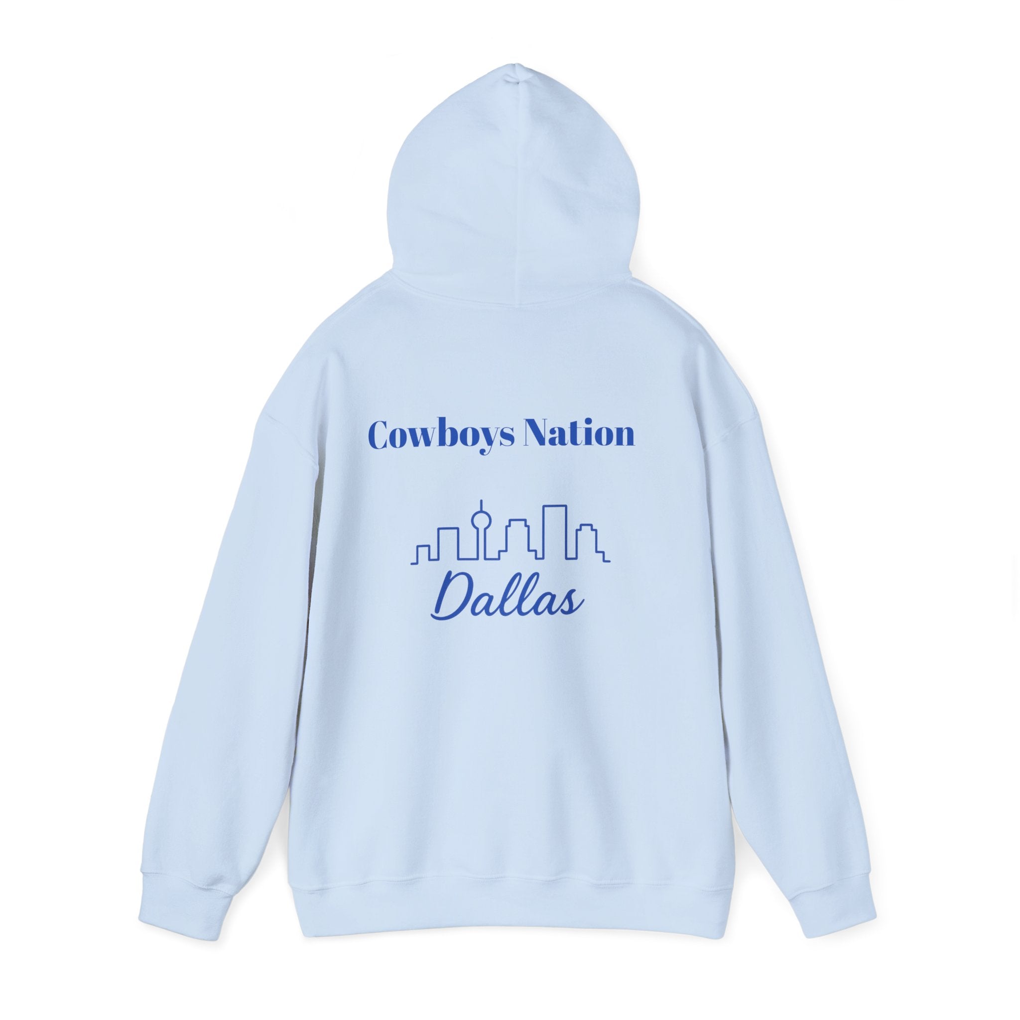 Dallas -Cowboy Nation!- Hoodie - Longhorn Mascot, Dallas Cowboys Nation Hoodie, Sports Fan Apparel, Game Day Outfit