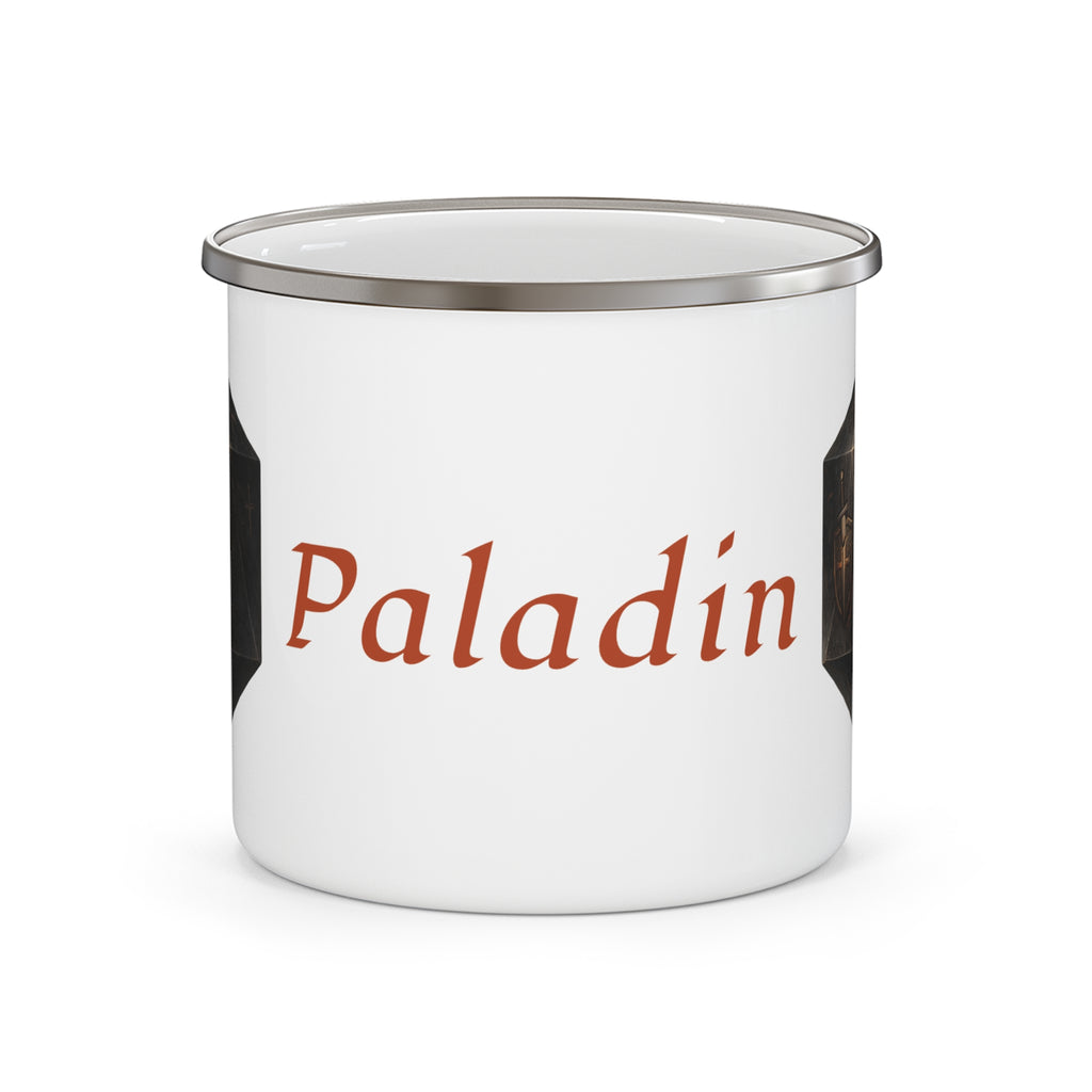 Paladin D20 Enamel Mug — Oathbound Resolve