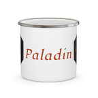 Paladin D20 Enamel Mug — Oathbound Resolve
