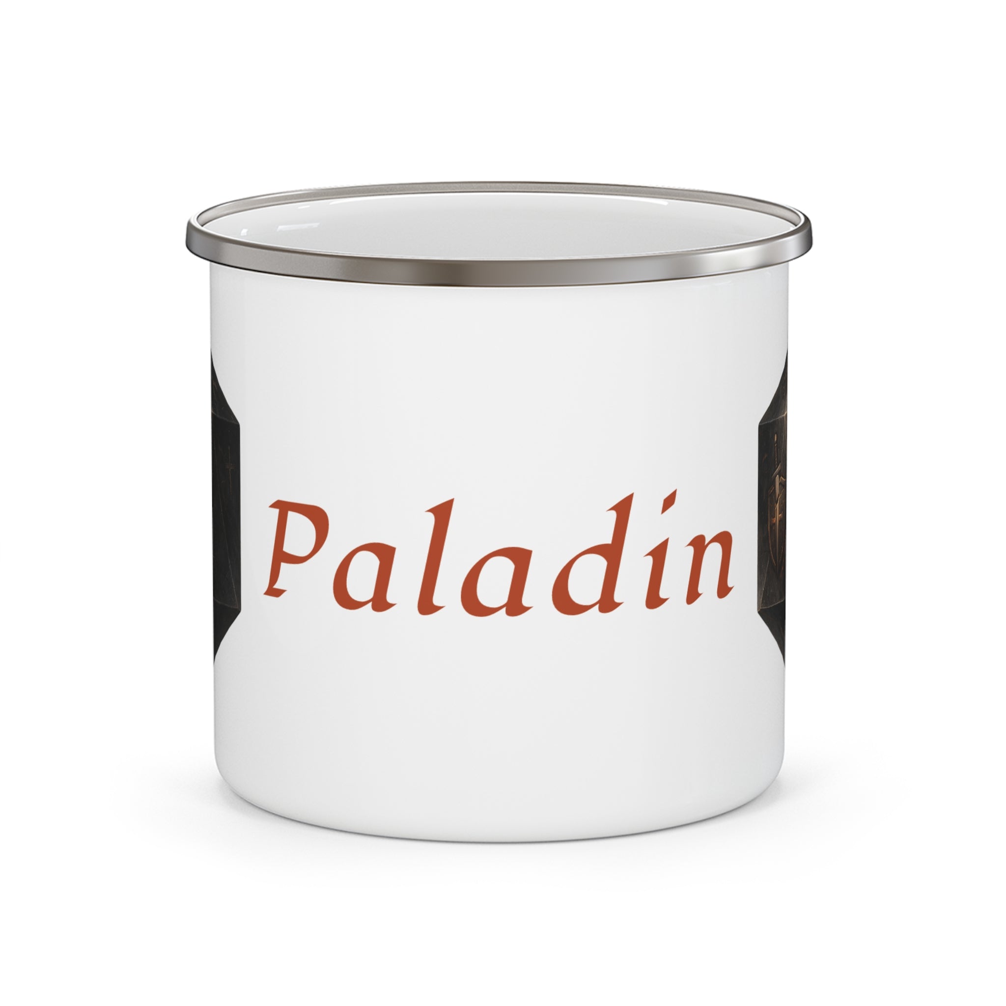 Paladin D20 Enamel Mug — Oathbound Resolve