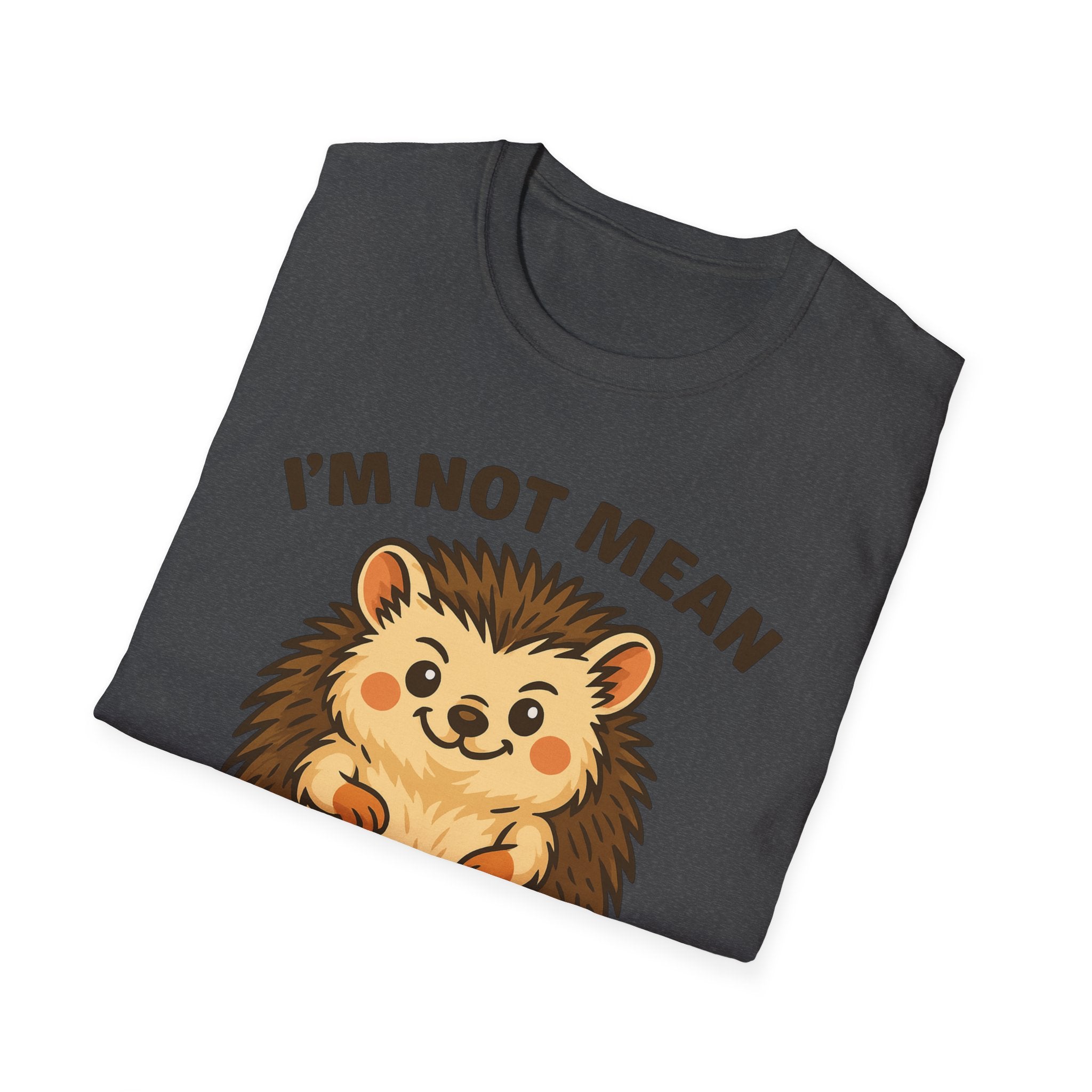 Cute Hedgehog T-Shirt, Funny Animal Tee, Spicy Nice Shirt, Gift for Hedgehog Lovers, Unisex Softstyle Top