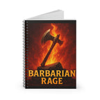 Barbarian Rage Spiral Notebook - RPG Journal, Sketchbook, Battle Planner, Dungeons & Dragons