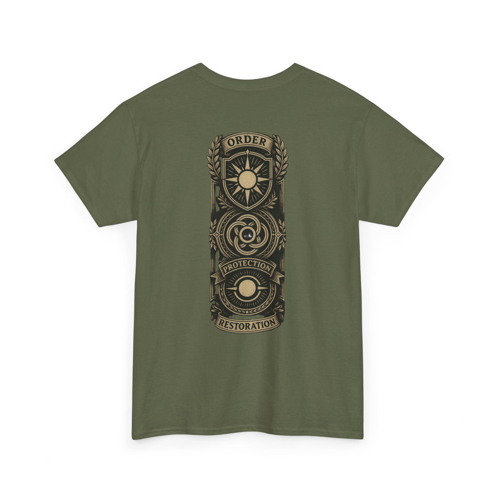 MTG White Mana Emblem T-Shirt — Order • Protection • Restoration