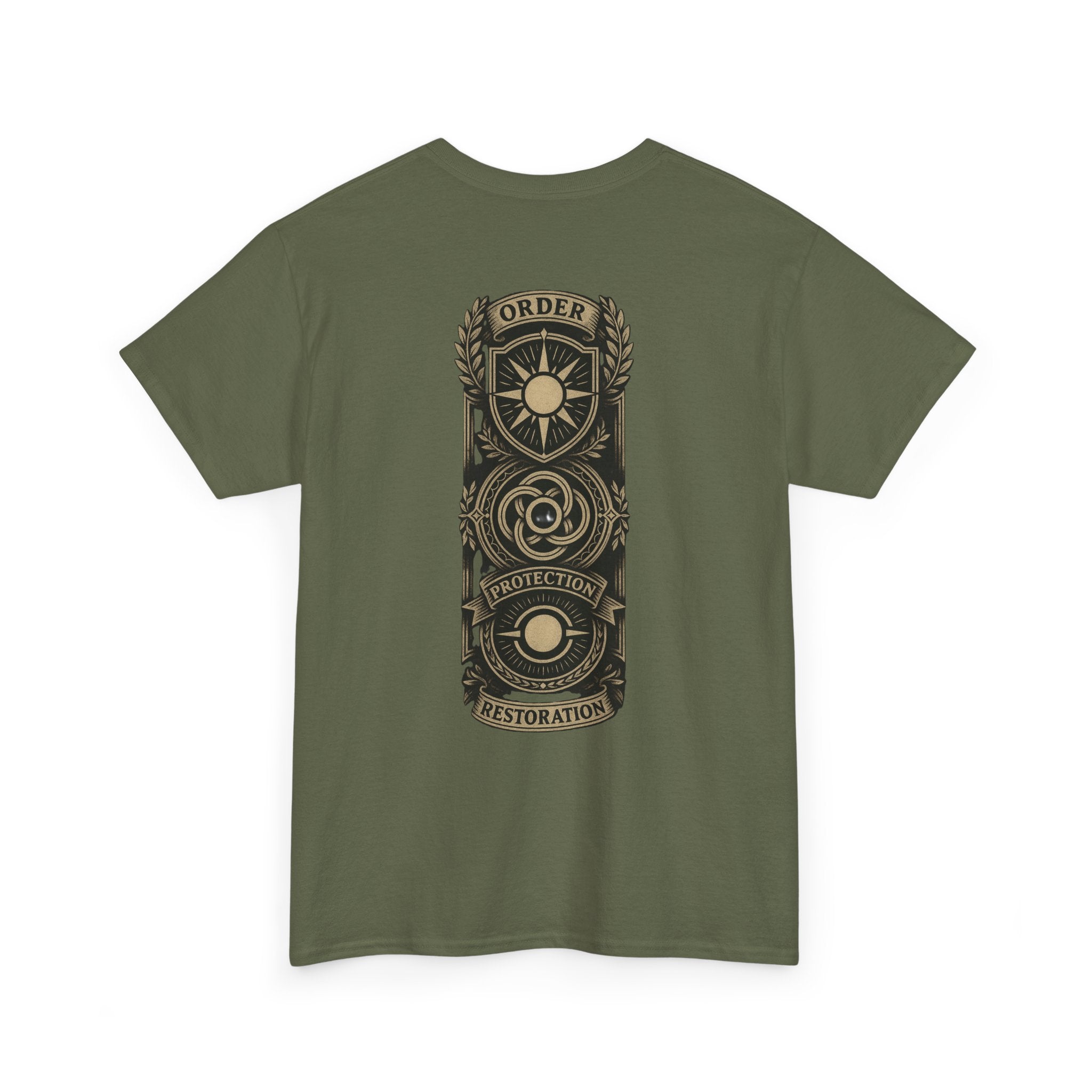 MTG White Mana Emblem T-Shirt — Order • Protection • Restoration