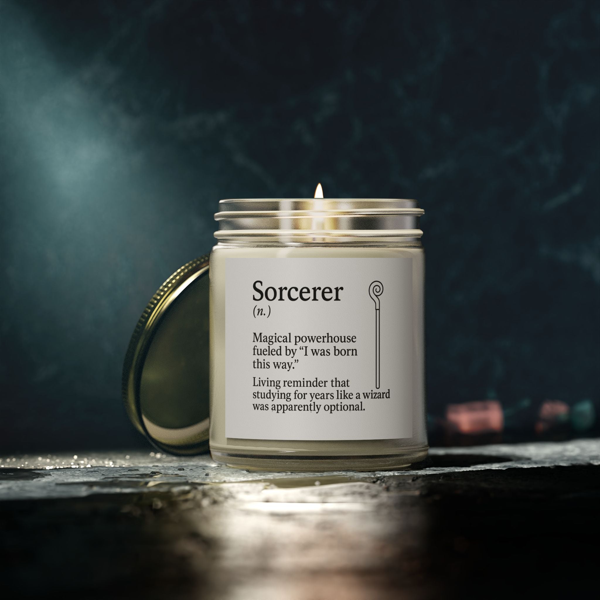 Sorcerer Candle | DnD Class Gift | Funny RPG Candle for Dungeon Masters and Players | Tabletop Gamer Decor | Dungeons & Dragons Gift Idea