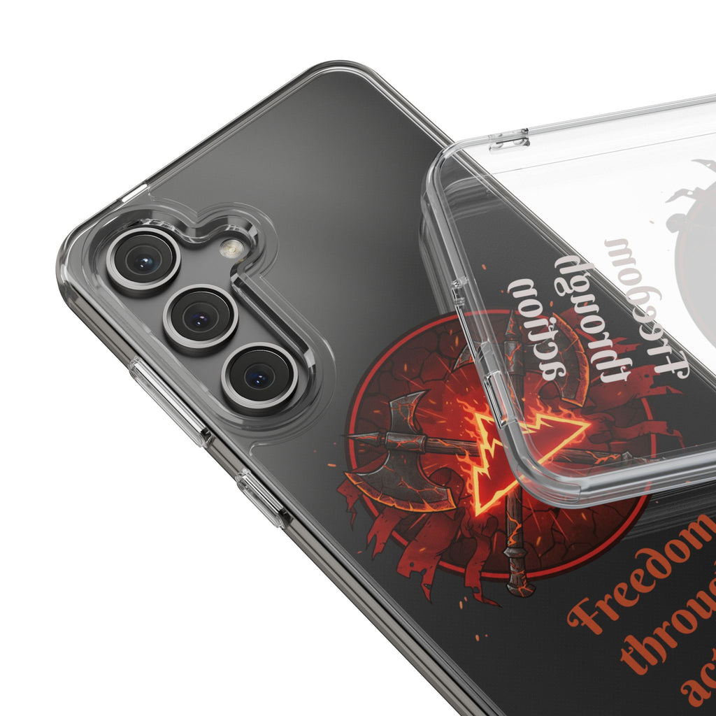 Red Mana Magic The Gathering Inspired Design - Impact-Resistant Phone Case