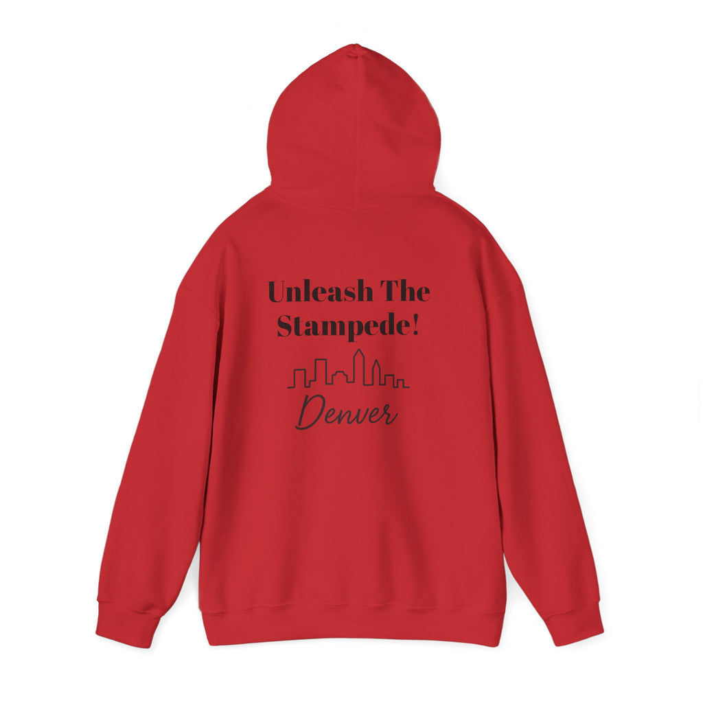 Denver -Unleash The Stampede!- Hoodie - Bronco Mascot