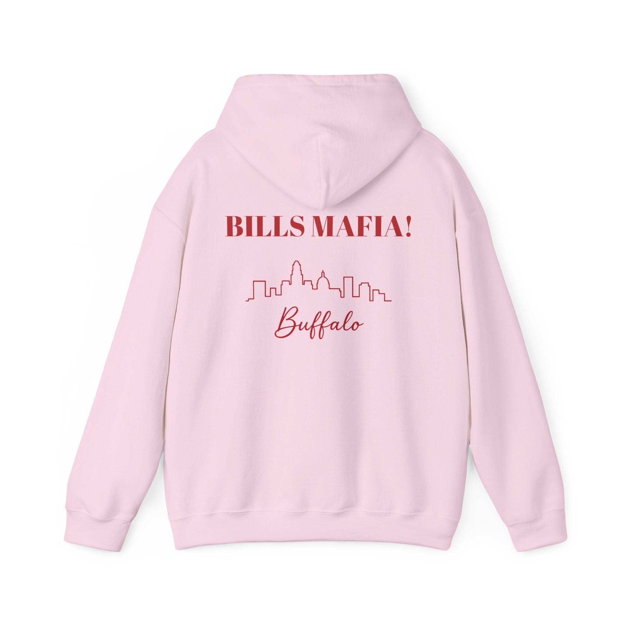 Buffalo Bills Fan Hooded Sweatshirt - Buffalo -Bills Mafia- Hoodie - Buffalo Mascot Design