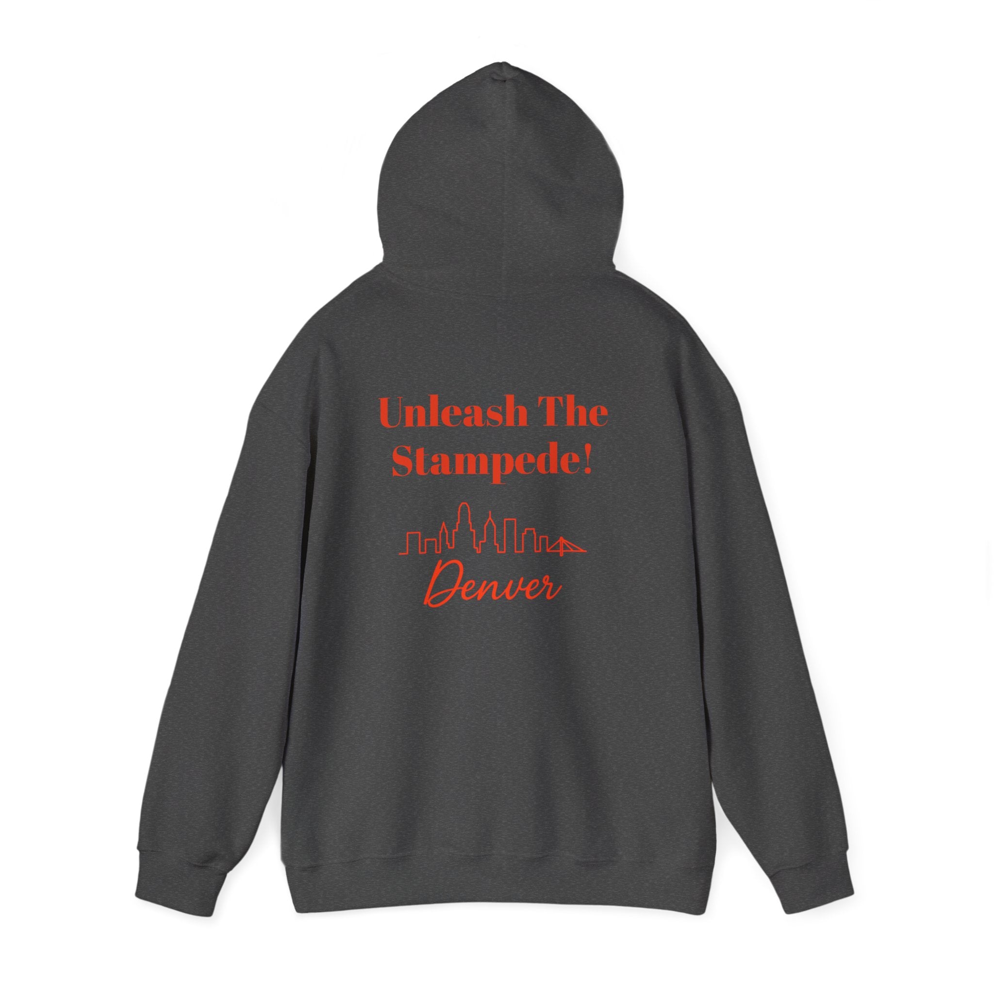 Denver -Unleash The Stampede!- Hoodie - Bronco Mascot