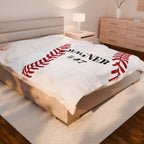 Personalized Baseball Player Last Name Number Gift, Custom Sports Blanket, Team Fan Coach Gift, Baseball Player gift