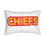 Chiefs Inspired Football Pillow - Game Day Accent Cushion, Perfect for Game Day, Sports Fan Merchandise, Team Spirit