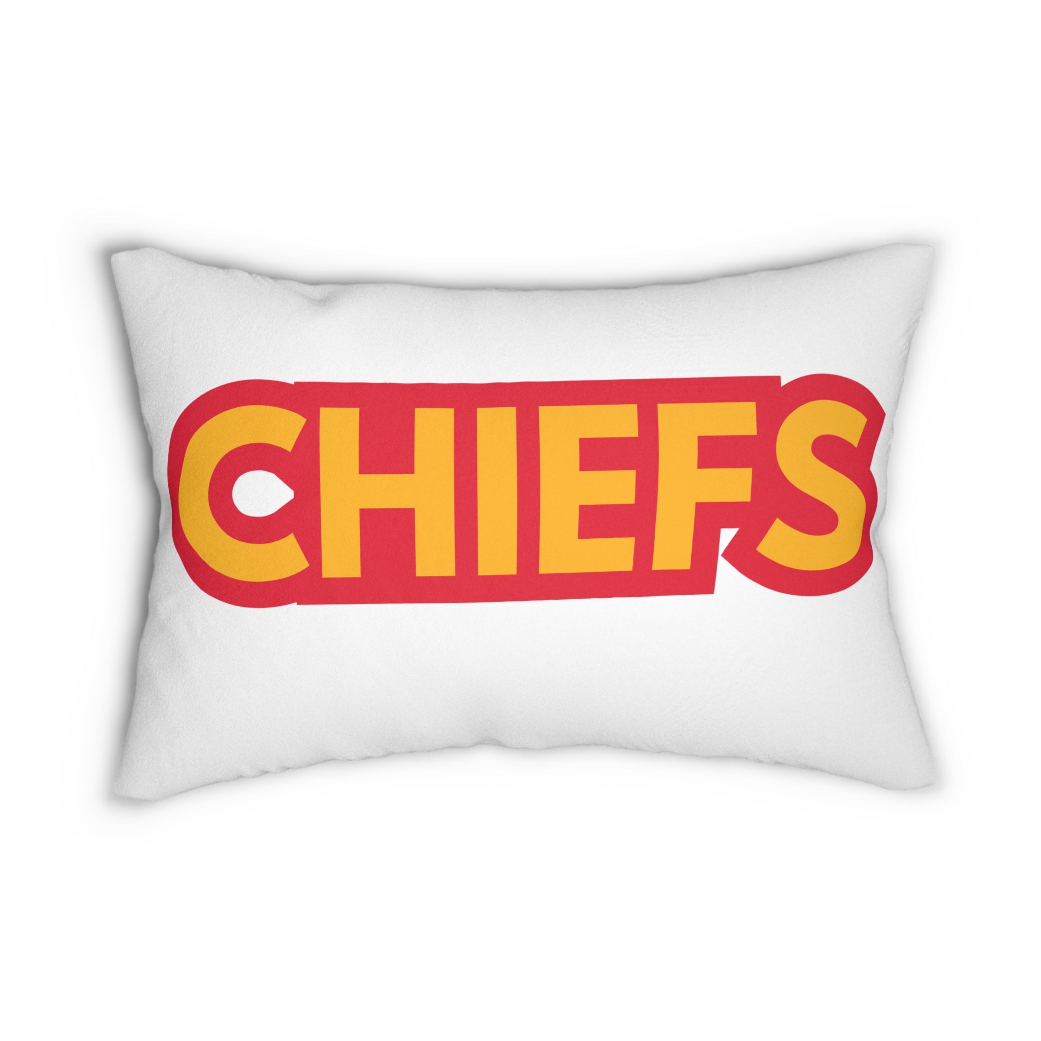 Chiefs Inspired Football Pillow - Game Day Accent Cushion, Perfect for Game Day, Sports Fan Merchandise, Team Spirit