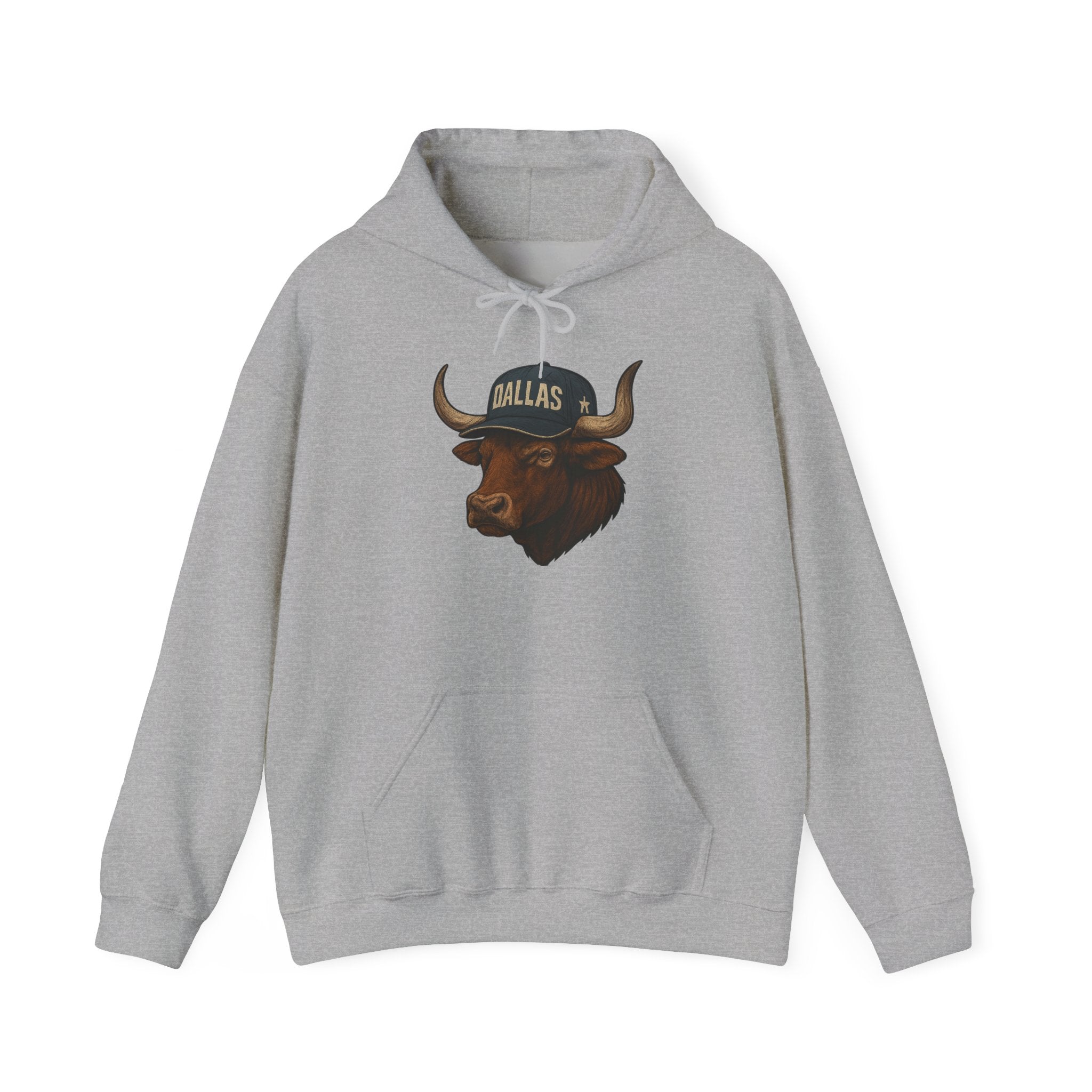 Dallas -Cowboy Nation!- Hoodie - Longhorn Mascot, Dallas Cowboys Nation Hoodie, Sports Fan Apparel, Game Day Outfit