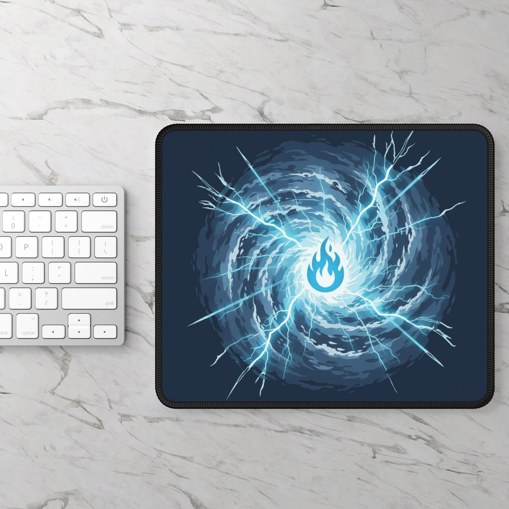 Blue Mana Gaming Mouse Pad – Magic the Gathering Inspired | Lightning Arcane Desk Mat | RPG & Gamer Setup Accessory