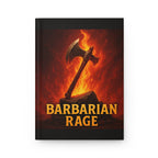 Barbarian Rage Hardcover Journal - Tabletop RPG Diary, D&D Campaign Notebook, Battle Notebook, Game Master Journal, RPG Campaign Log