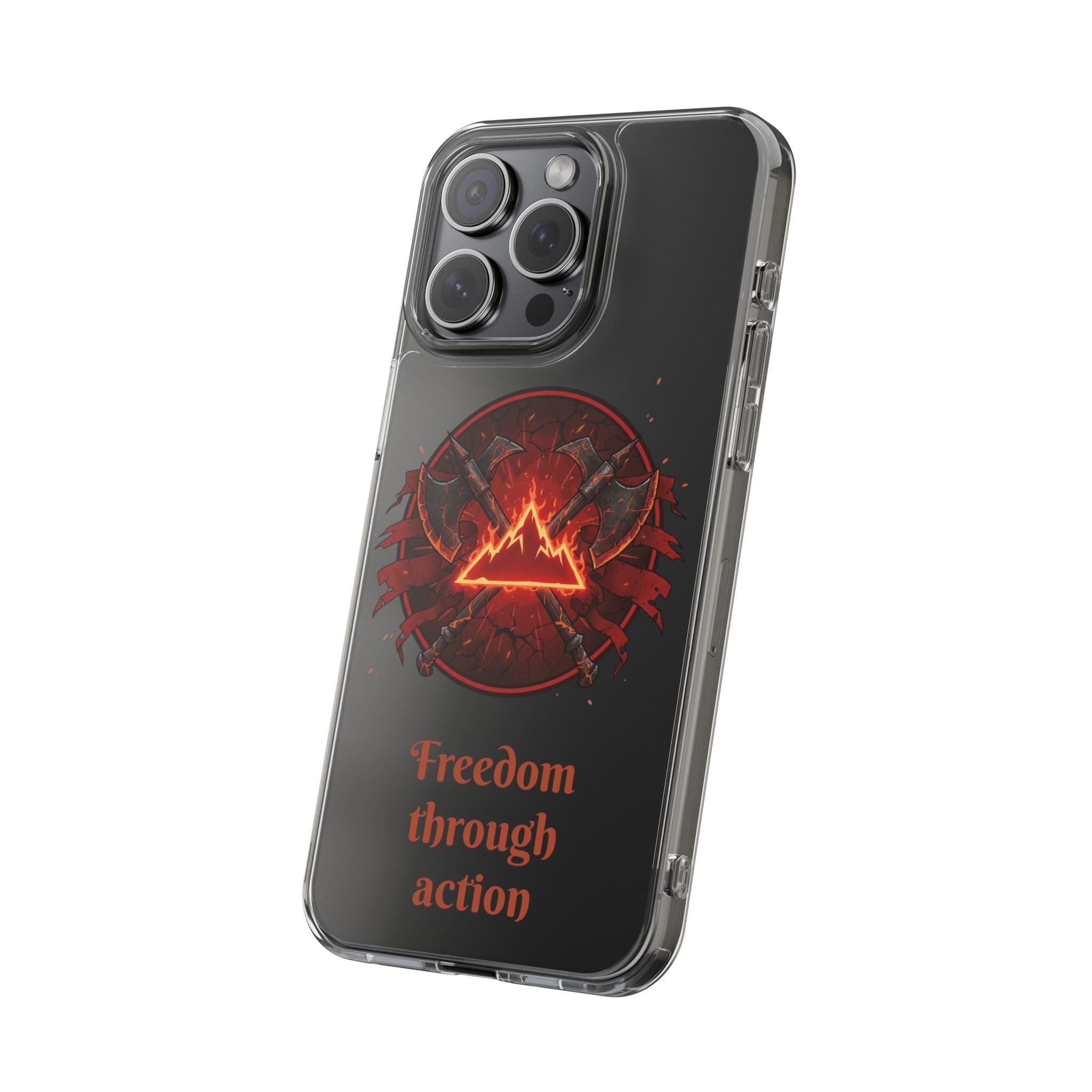 Red Mana Magic The Gathering Inspired Design - Impact-Resistant Phone Case