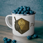 Paladin D20 Enamel Mug – Oathbound Resolve