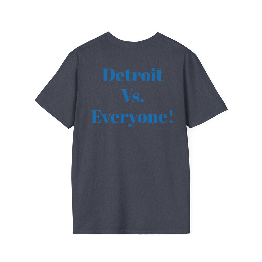 Detroit -Detroit Vs. Everyone- Lions Fan T-Shirt - Lion Mascot