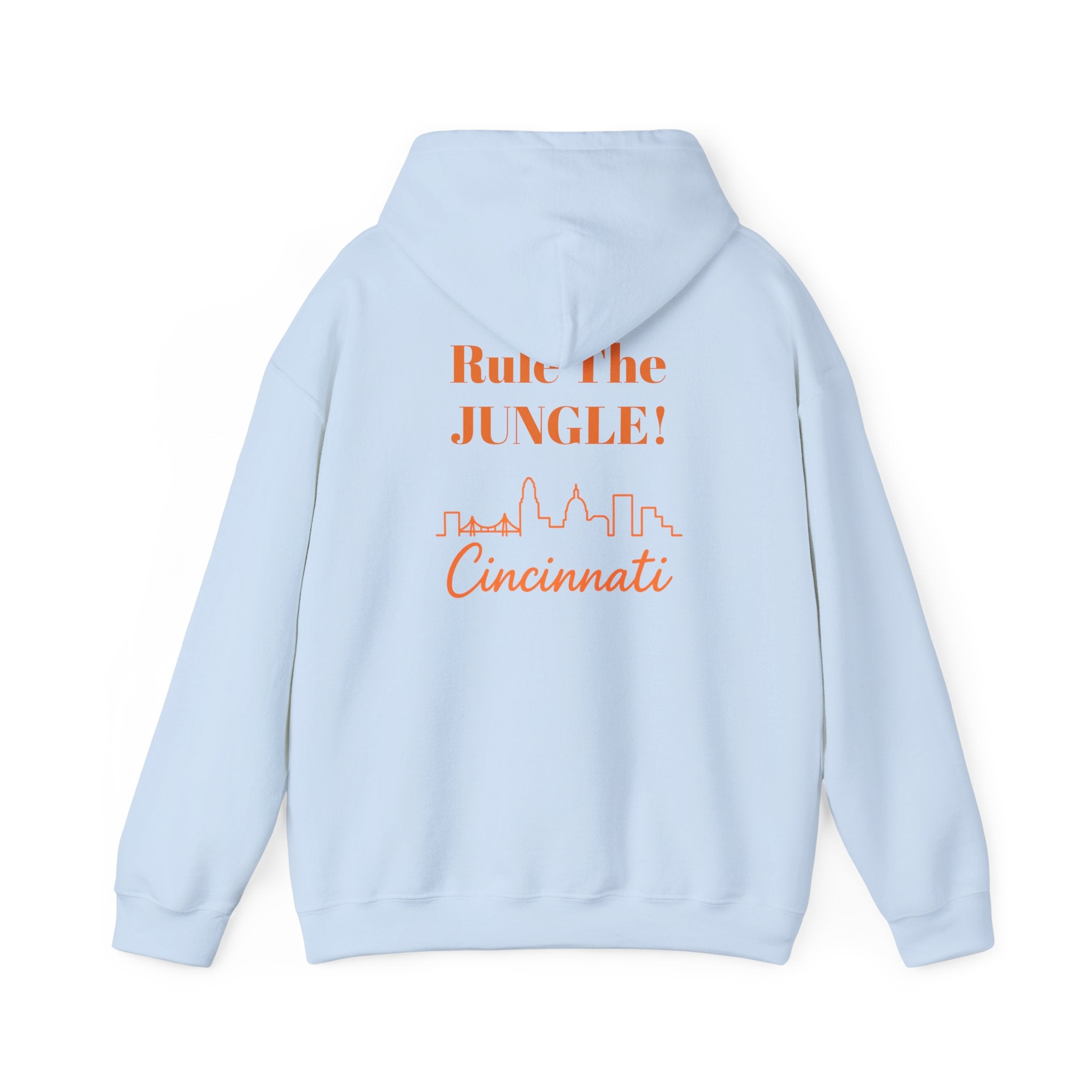 Cincinnati -Rule the Jungle- Hoodie - Cincinnati Tiger Sweatshirt - Cozy Unisex Hoodie, Perfect for Game Day