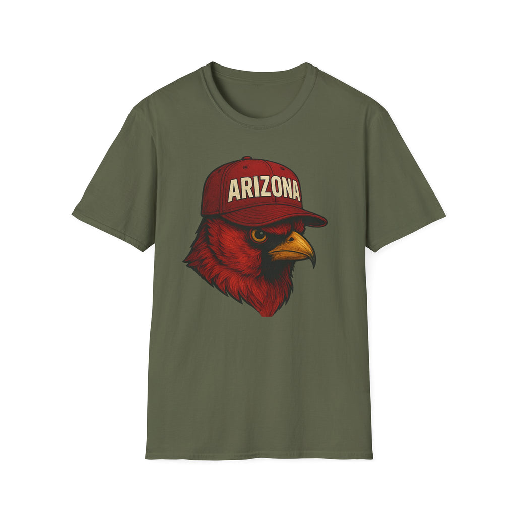 Arizona Cardinals -Rise Up Red Sea- Fan T-Shirt - Cardinal Mascot