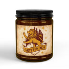 Gryffindor House Inspired Candle | Wizarding World Inspired Soy Wax Candle | Lion Crest Decor