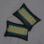 Jaguars Inspired Football Pillow | Black & Gold Sports Fan Cushion | Game Day Home Décor, Gift for Game Day, Team Spirit