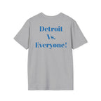 Detroit -Detroit Vs. Everyone- Lions Fan T-Shirt - Lion Mascot