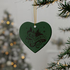 Hogwarts House Crest Ornaments Ceramic Ornament | Slytherin