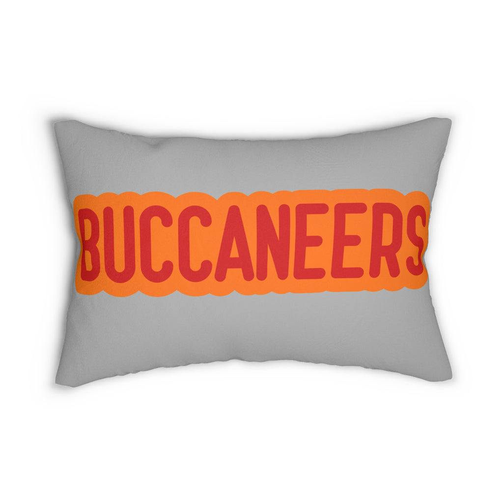 Buccaneers Throw Pillow - Red & Pewter Football Fan Cushion, Game Day, Sports Gift, Sport Fan Decor, Unique Gift for Football Lovers