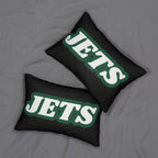 Jets Throw Pillow - Green & White Football Fan Cushion, Game Day Home Décor, Sports Decor, Game Day Accent Pillow, Fan Gift