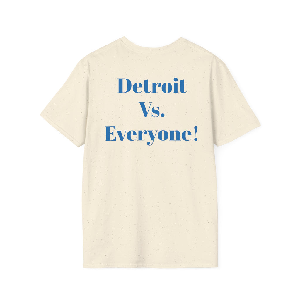 Detroit -Detroit Vs. Everyone- Lions Fan T-Shirt - Lion Mascot