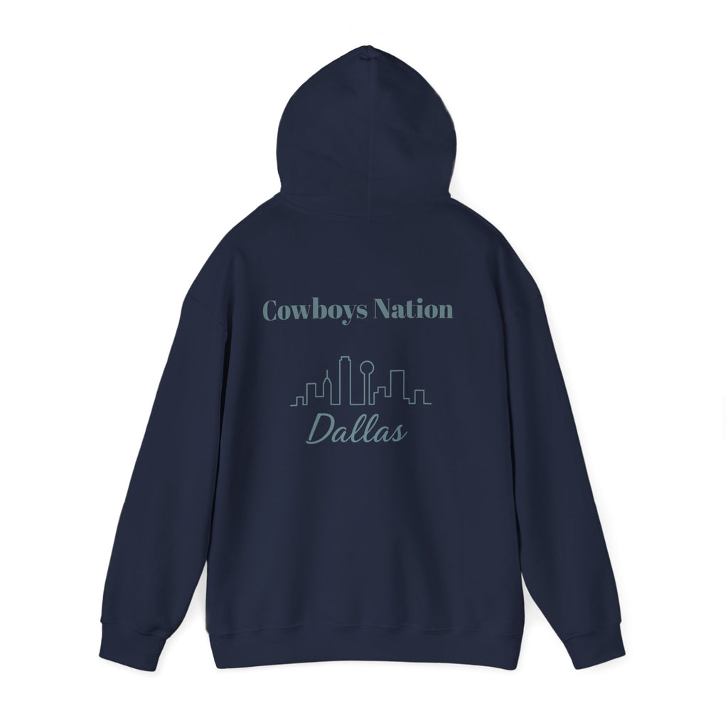 Dallas -Cowboy Nation!- Hoodie - Longhorn Mascot, Dallas Cowboys Nation Hoodie, Sports Fan Apparel, Game Day Outfit