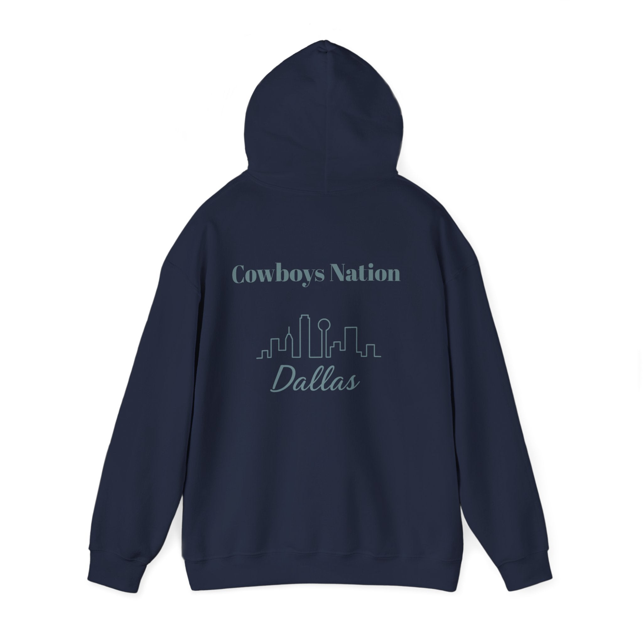 Dallas -Cowboy Nation!- Hoodie - Longhorn Mascot, Dallas Cowboys Nation Hoodie, Sports Fan Apparel, Game Day Outfit