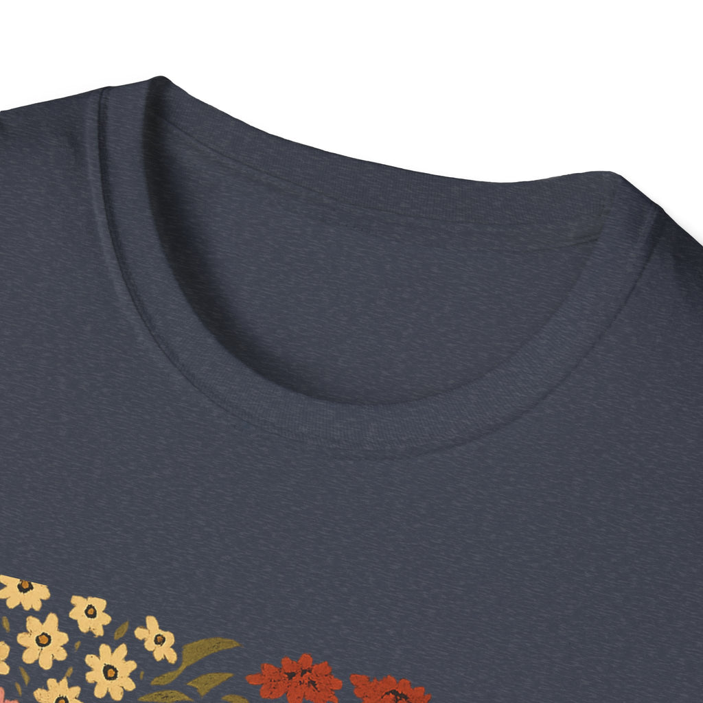 Fall Garden Pumpkin Floral Shirt