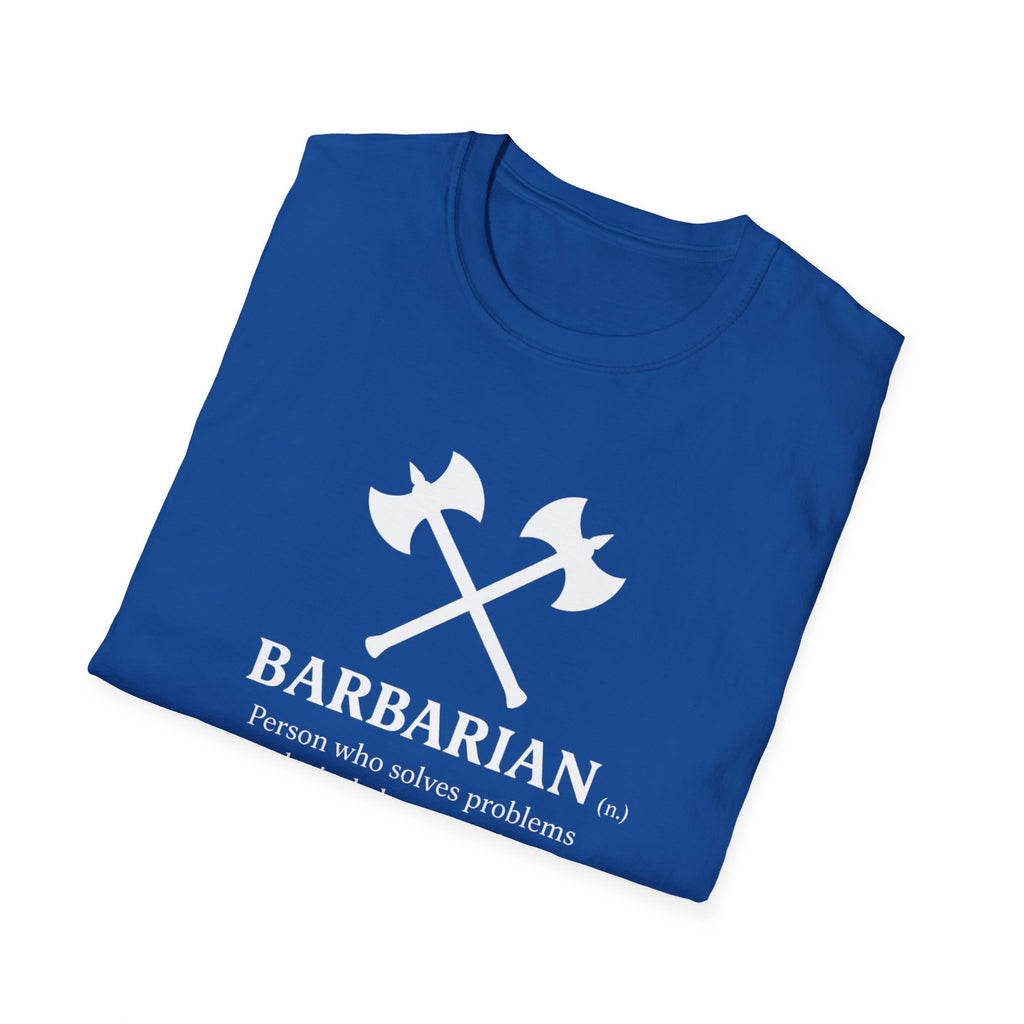 Barbarian Definition T-Shirt - Funny DnD Tabletop RPG Tee, Humor Tee, Gift for Friends, Funny Shirt, Casual Wear, Meme Lover Apparel